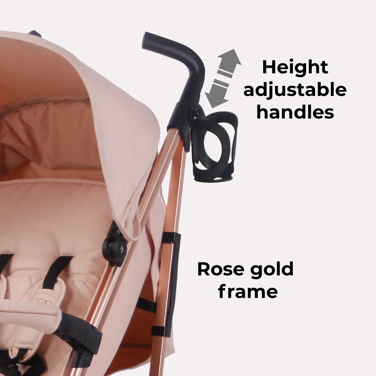 MB51 Plus Stroller - Rose Gold Blush