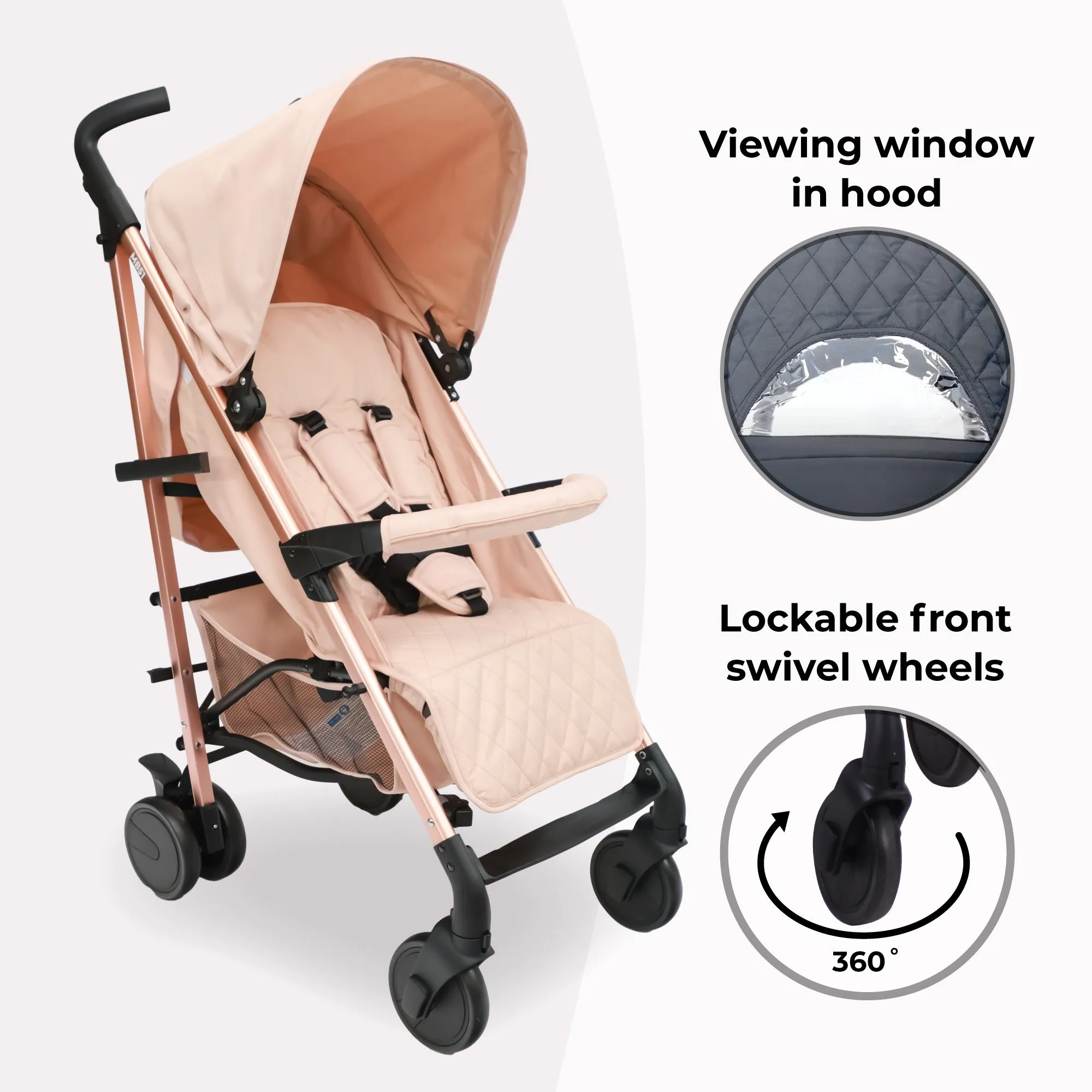 MB51 Stroller - Rose Gold Blush