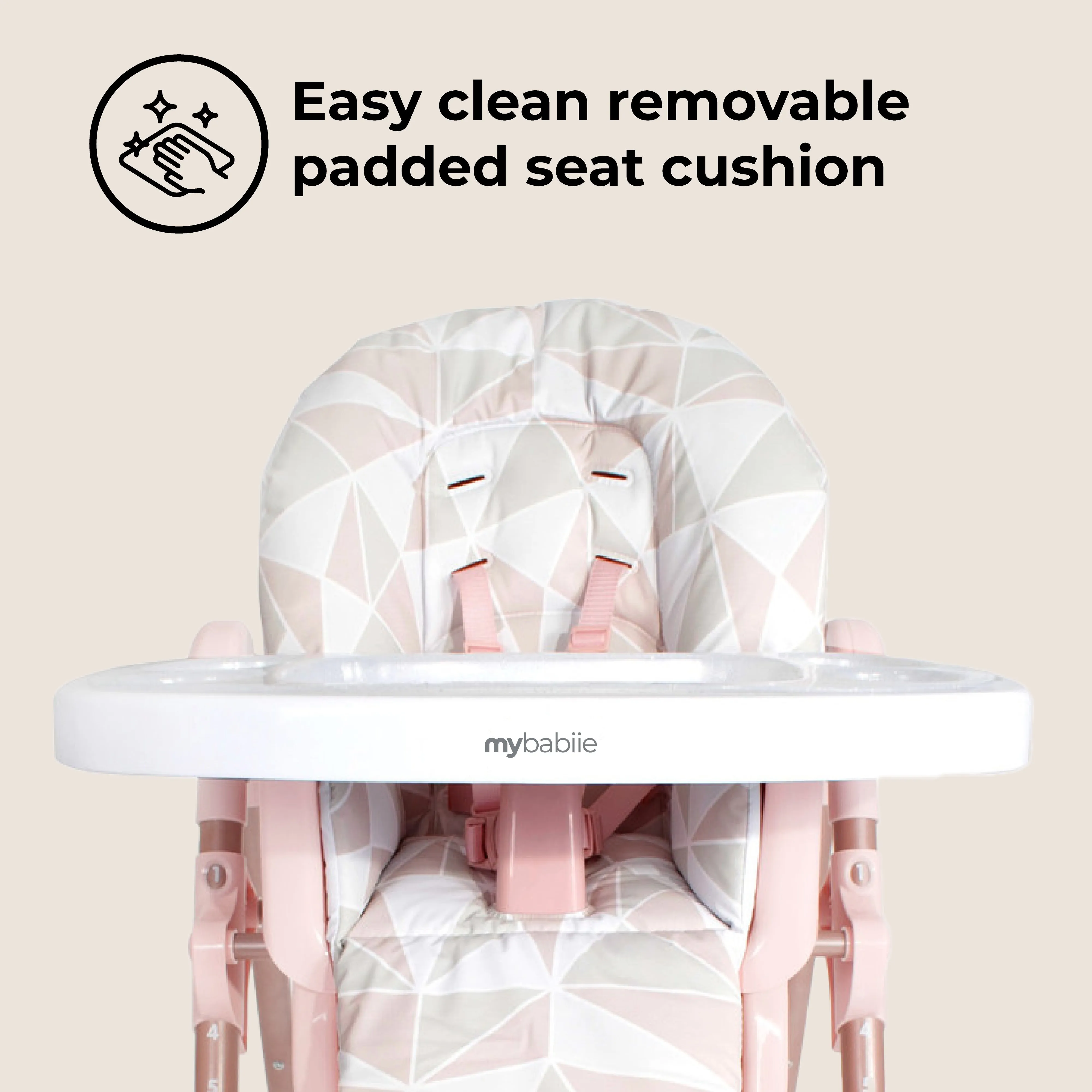 MBHC8 Premium Highchair - Rose Gold
