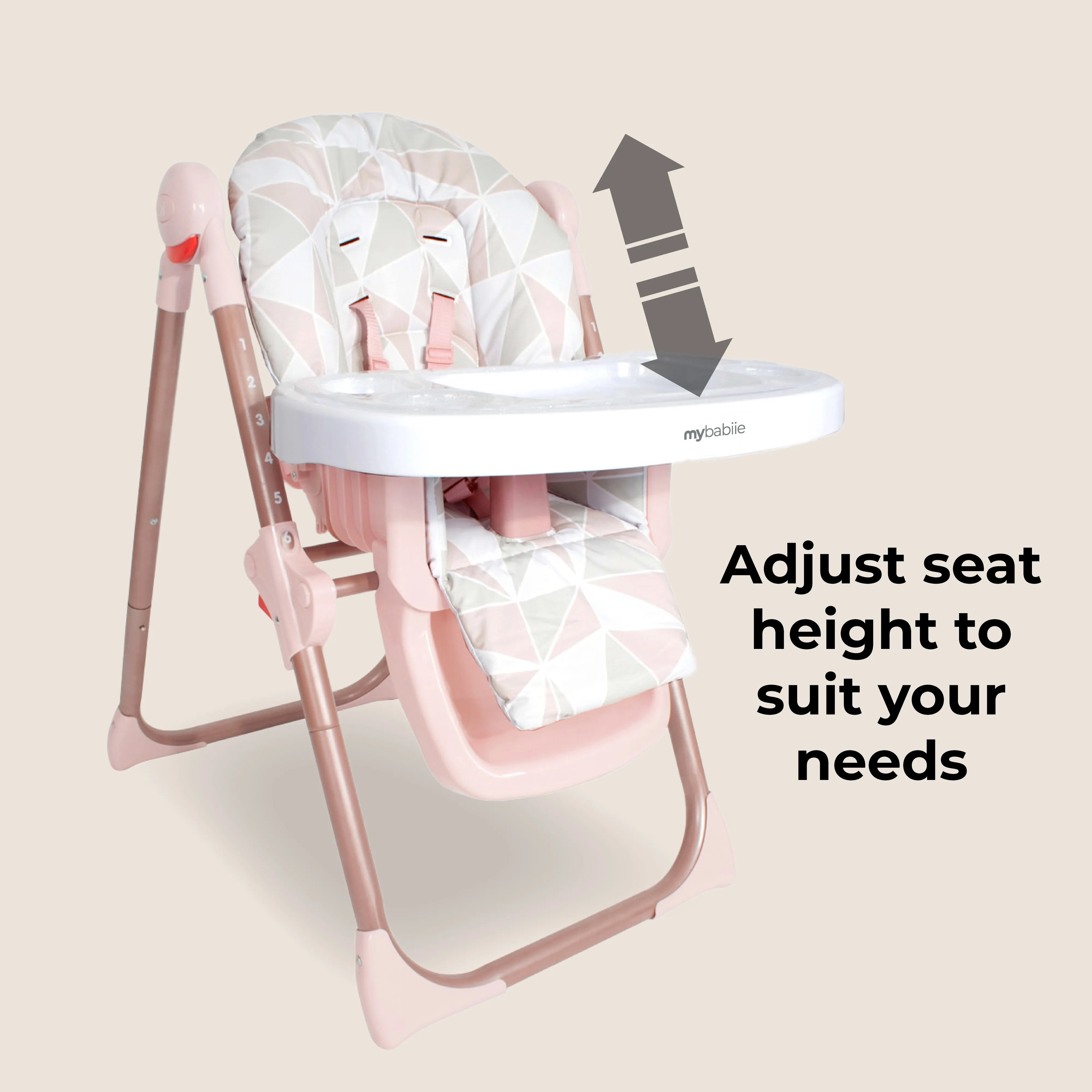 MBHC8 Premium Highchair - Rose Gold