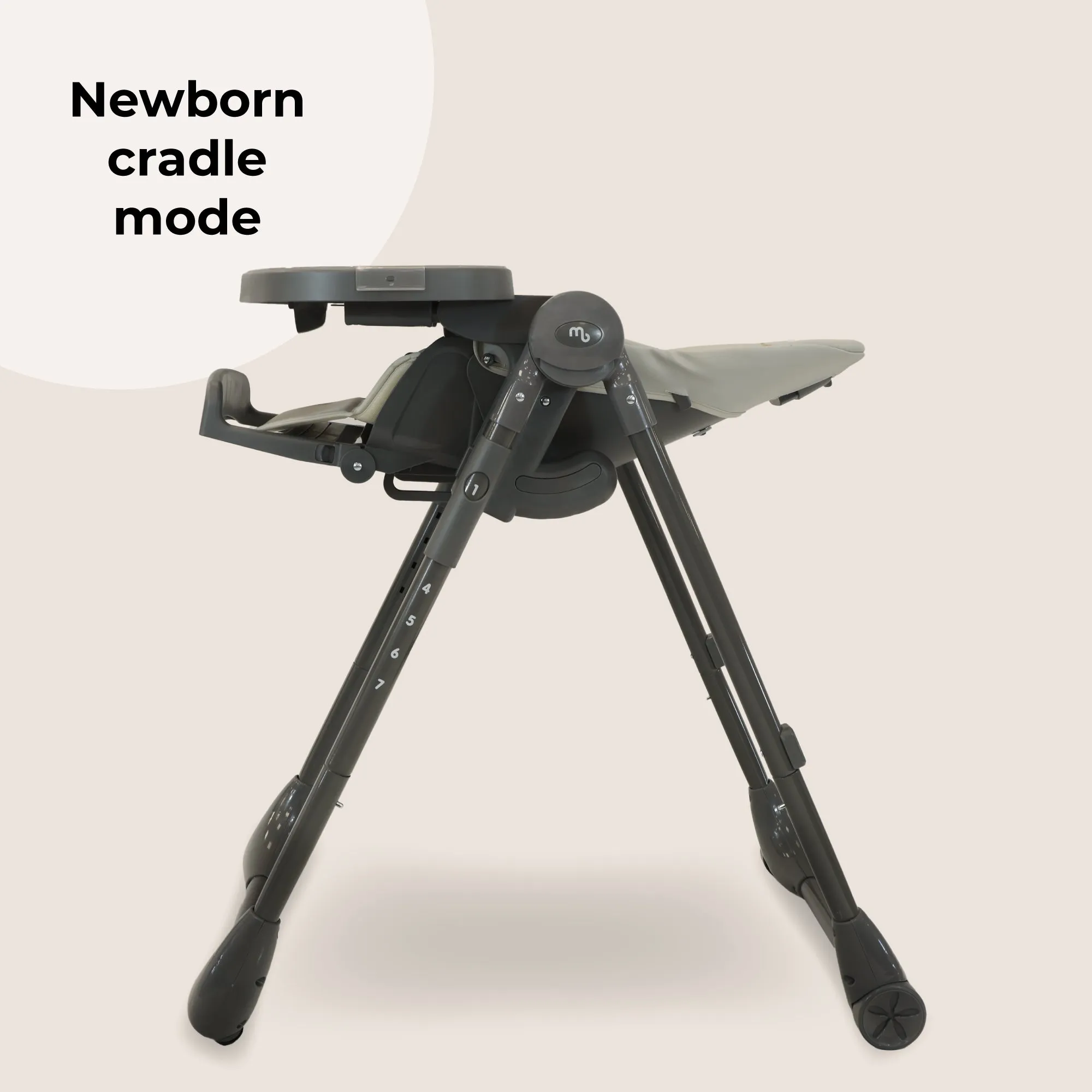 MBHC9 Luxe Highchair - Grey