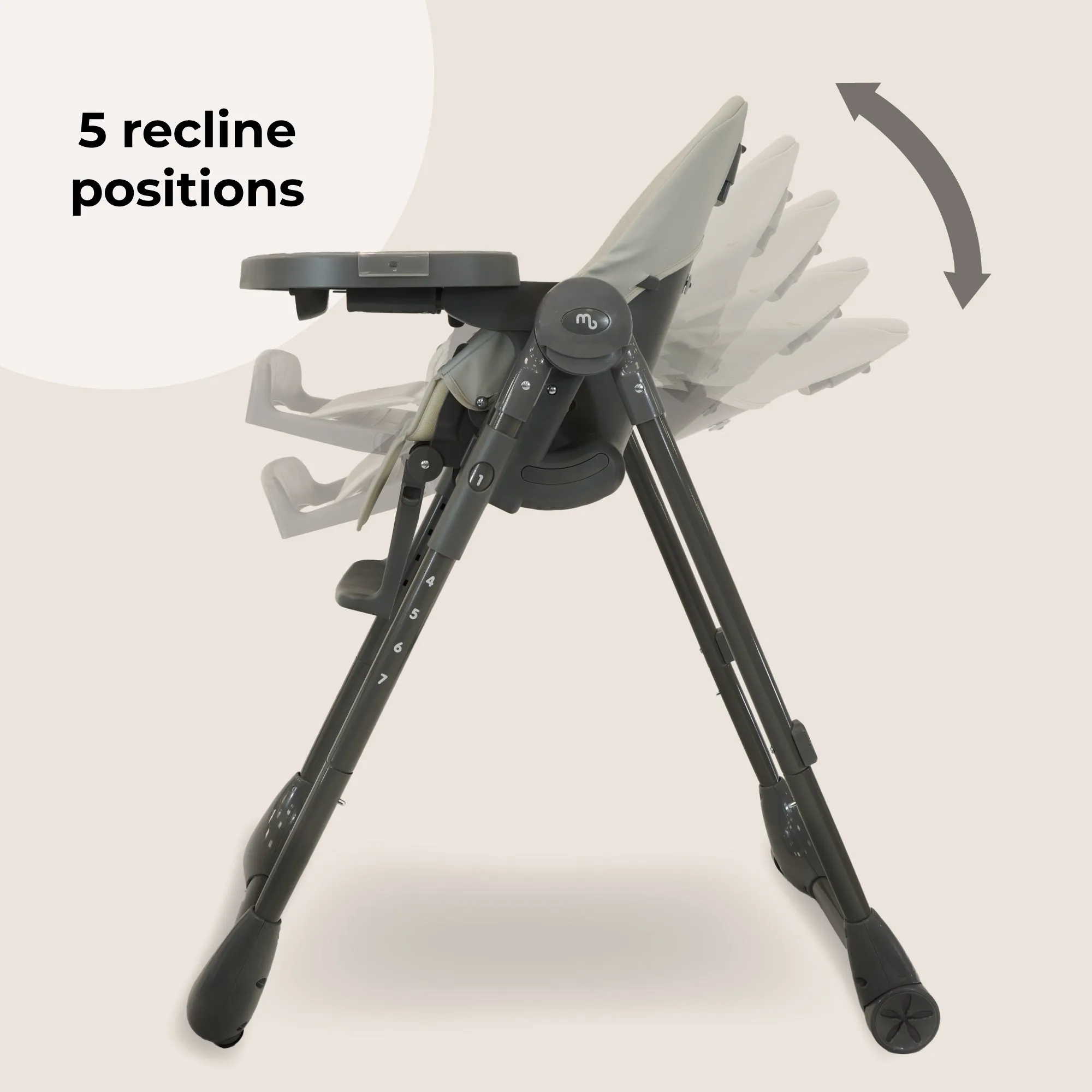 MBHC9 Luxe Highchair - Grey