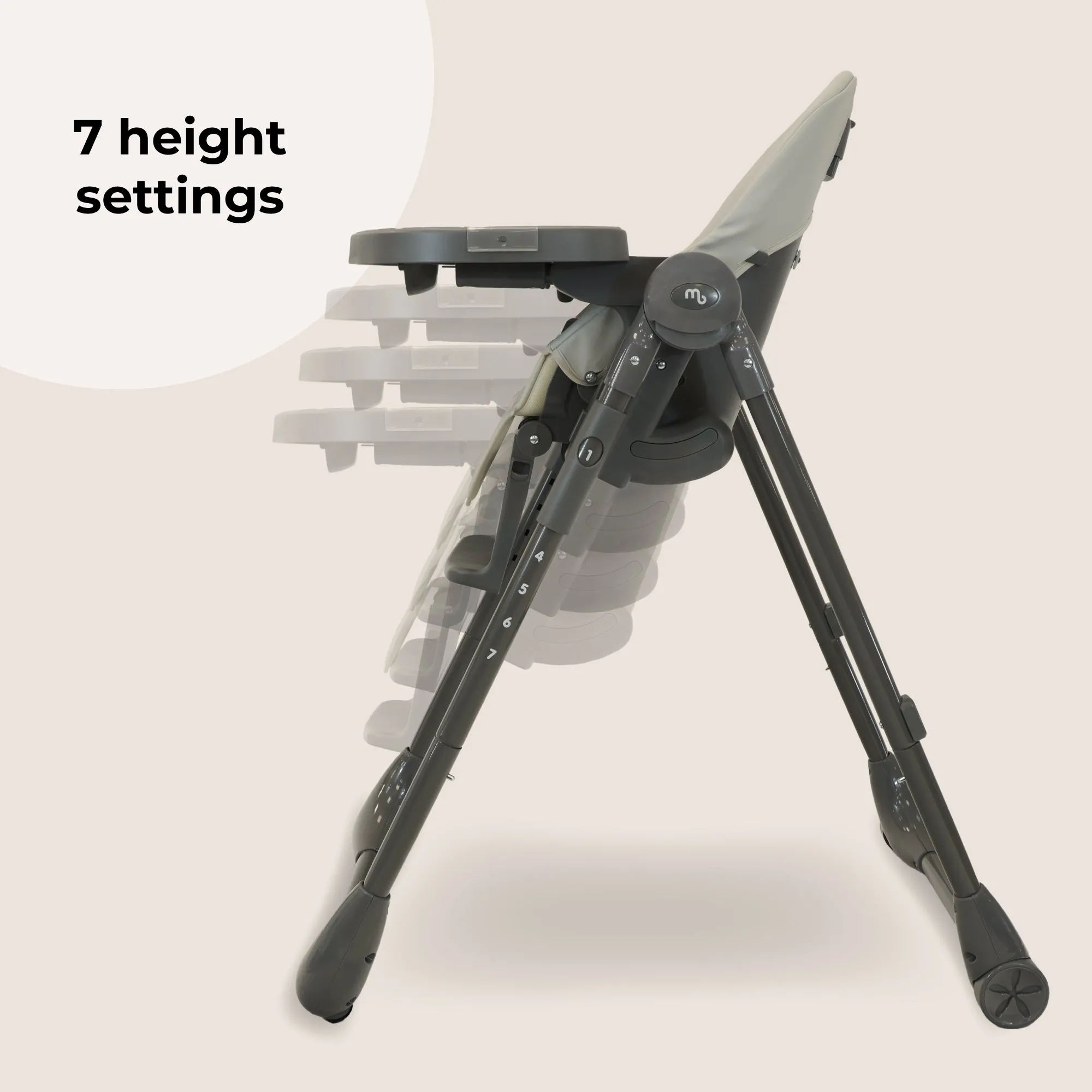 MBHC9 Luxe Highchair - Grey