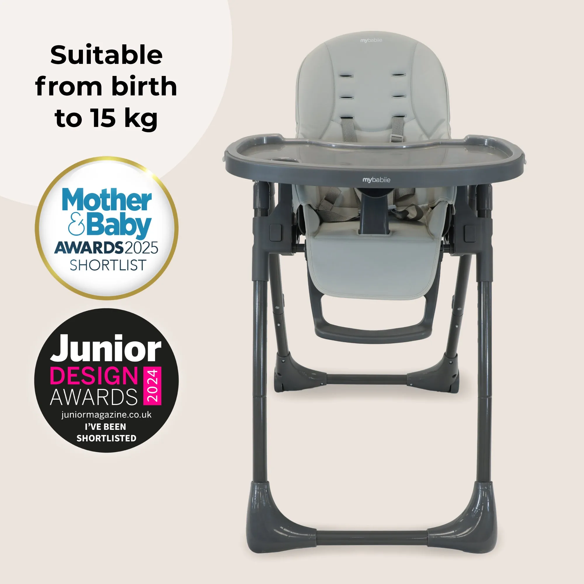 MBHC9 Luxe Highchair - Grey