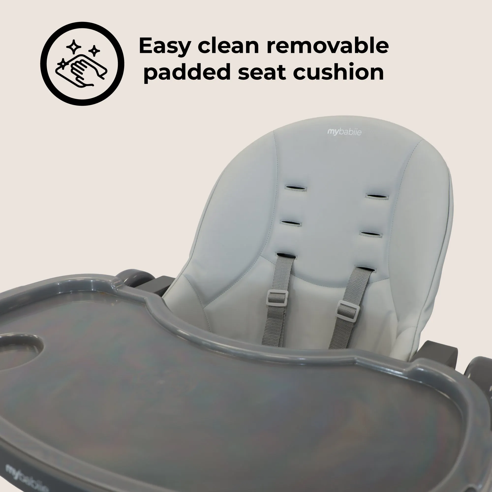 MBHC9 Luxe Highchair - Grey