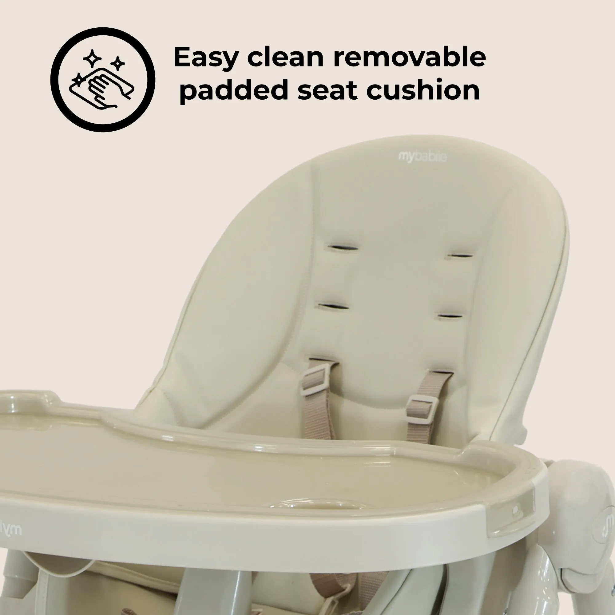 MBHC9 Luxe Highchair - Oatmeal