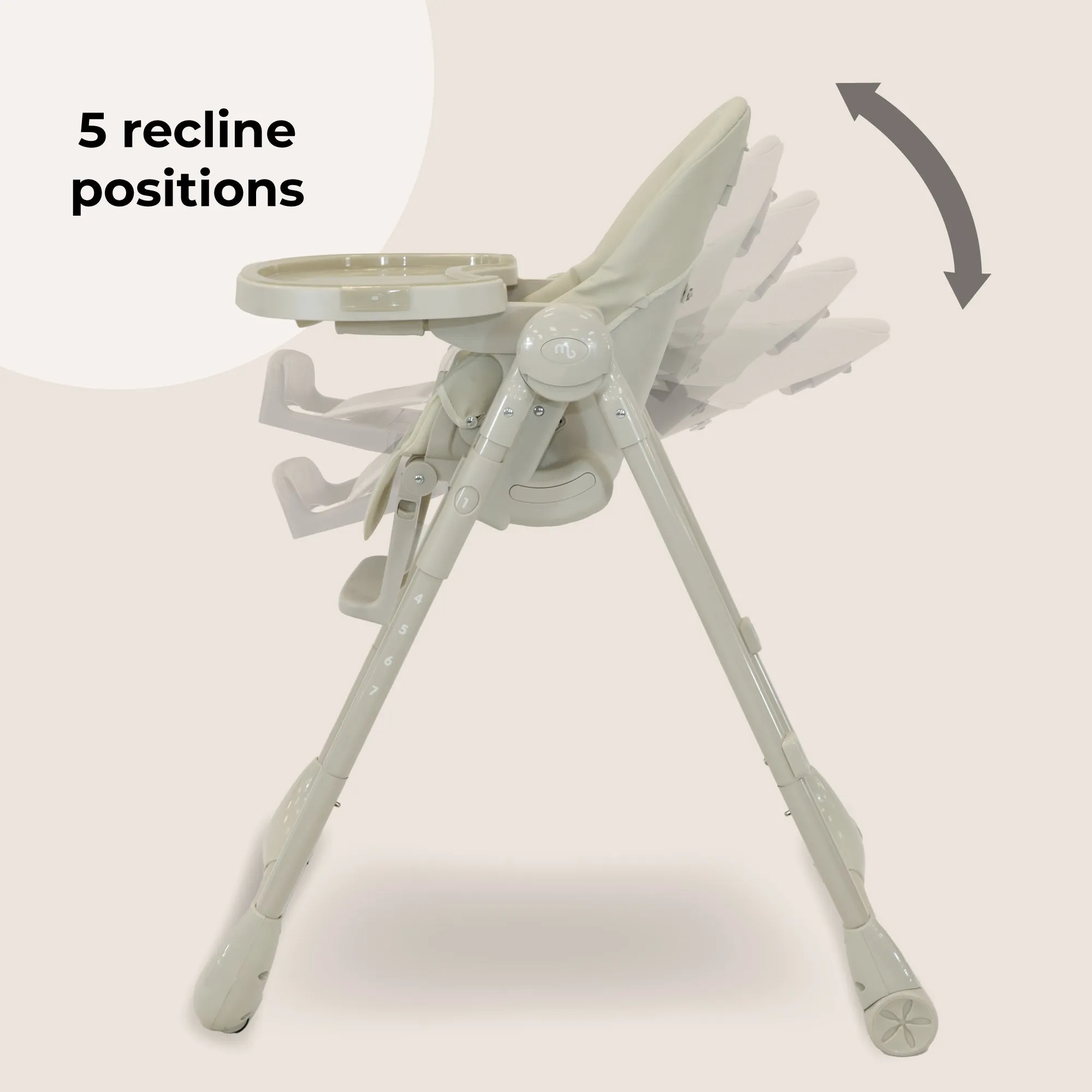 MBHC9 Luxe Highchair - Oatmeal