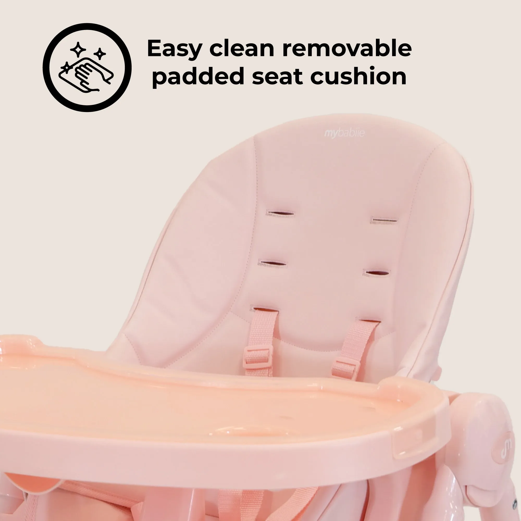 MBHC9 Luxe Highchair - Pink