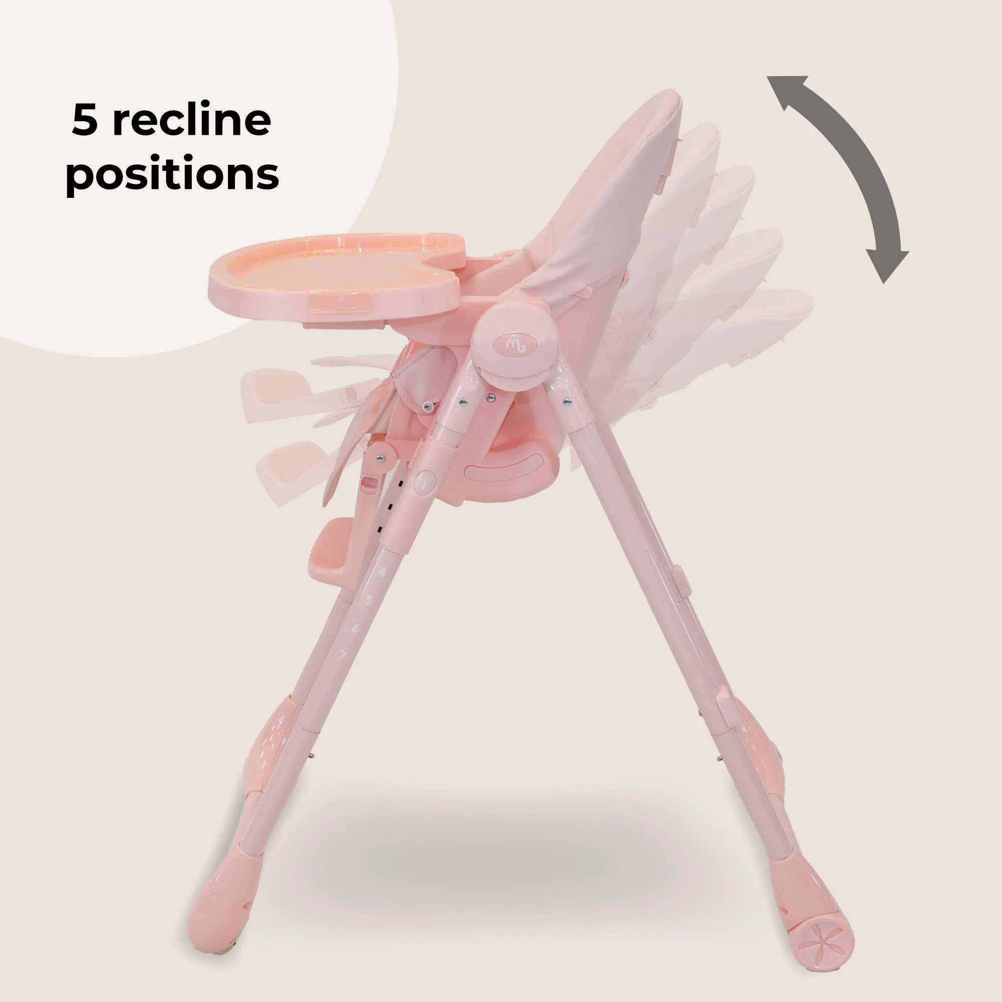 MBHC9 Luxe Highchair - Pink