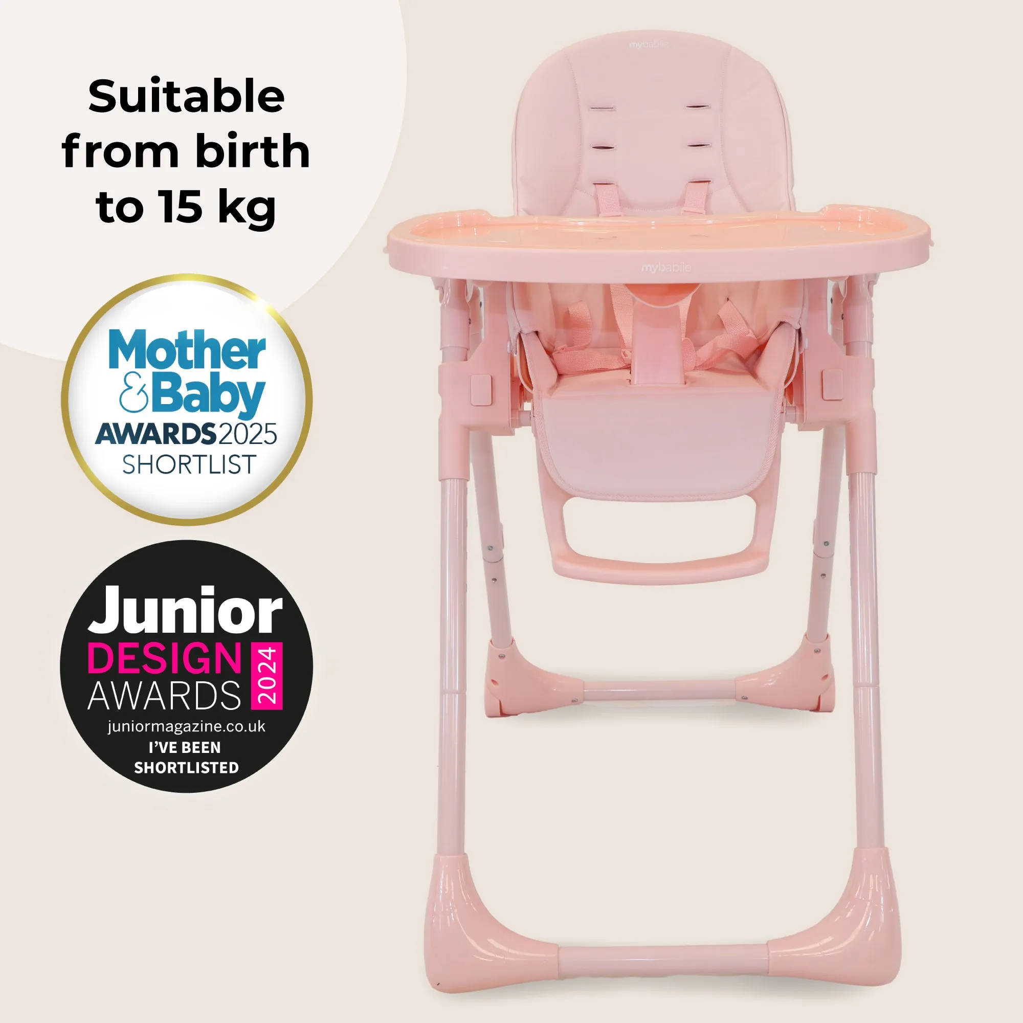 MBHC9 Luxe Highchair - Pink