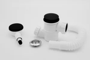 McAlpine 1.50 Top Access Bath Trap O/F  In Matt Black