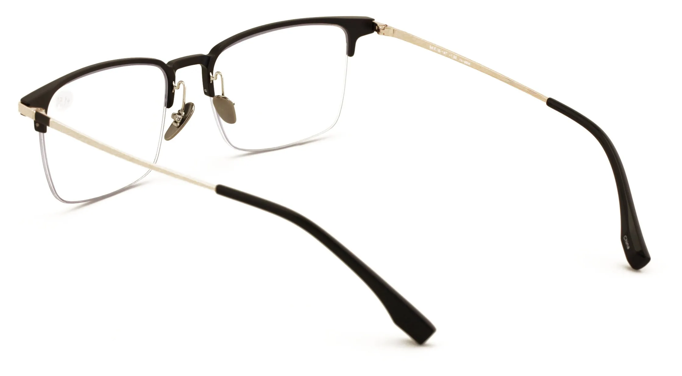 Men Aluminum Optical Frame Wide Rectangular Reading Glasses Titanium Temple Ti03
