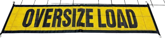 Mesh Over Size Load Sign
