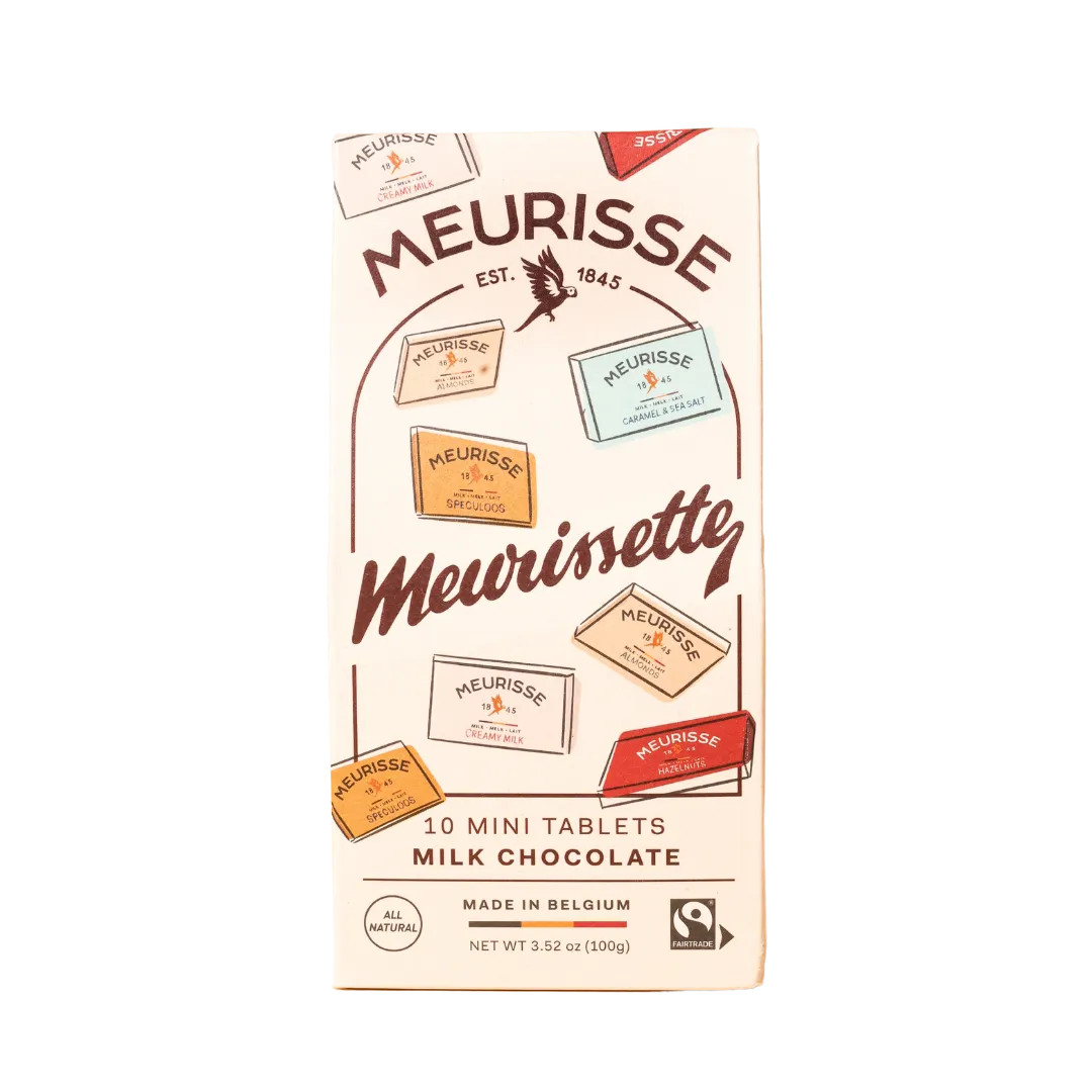 Meurissettes Milk Selection (10 x 10g) 39% Milk Chocolate 14 x 100g