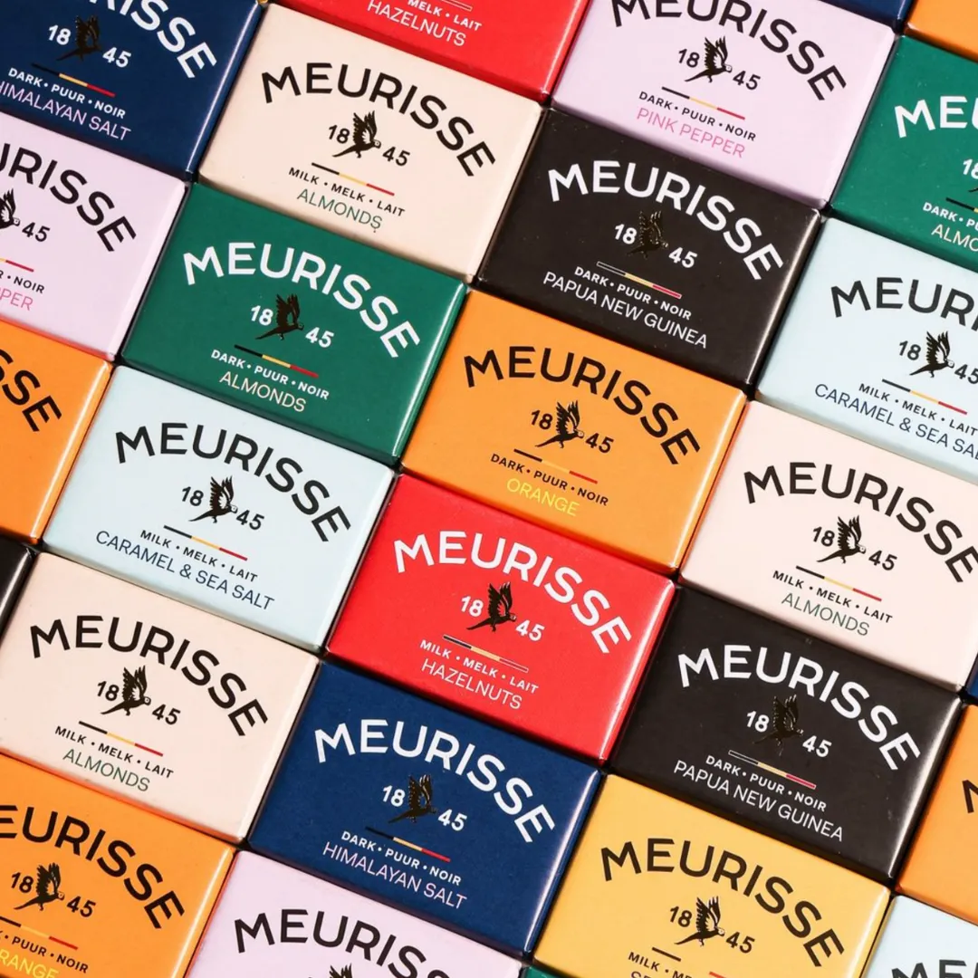 Meurissettes Milk Selection (10 x 10g) 39% Milk Chocolate 14 x 100g