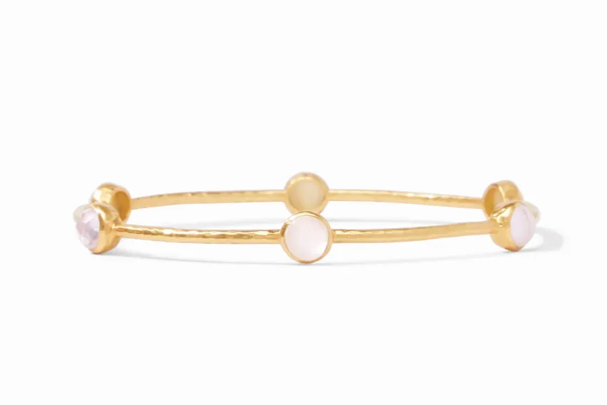 Milano Luxe Bangle - Iridescent Rose - Large