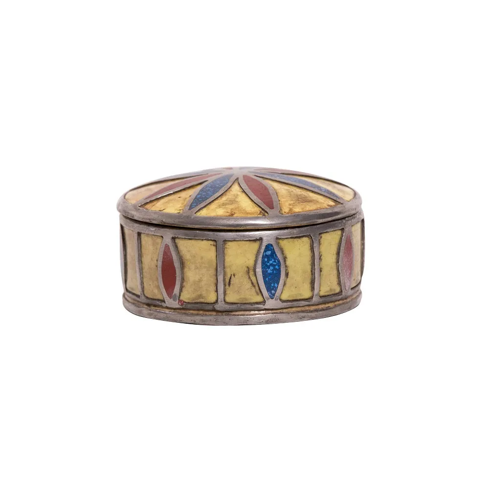 Moroccan Handcrafted Jewelry box - Round