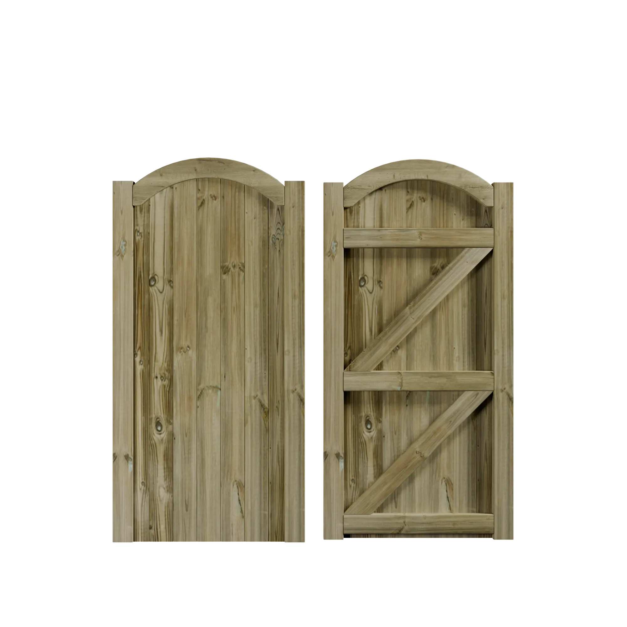 Mortise & Tenon Arch Top Gate 0.9m High