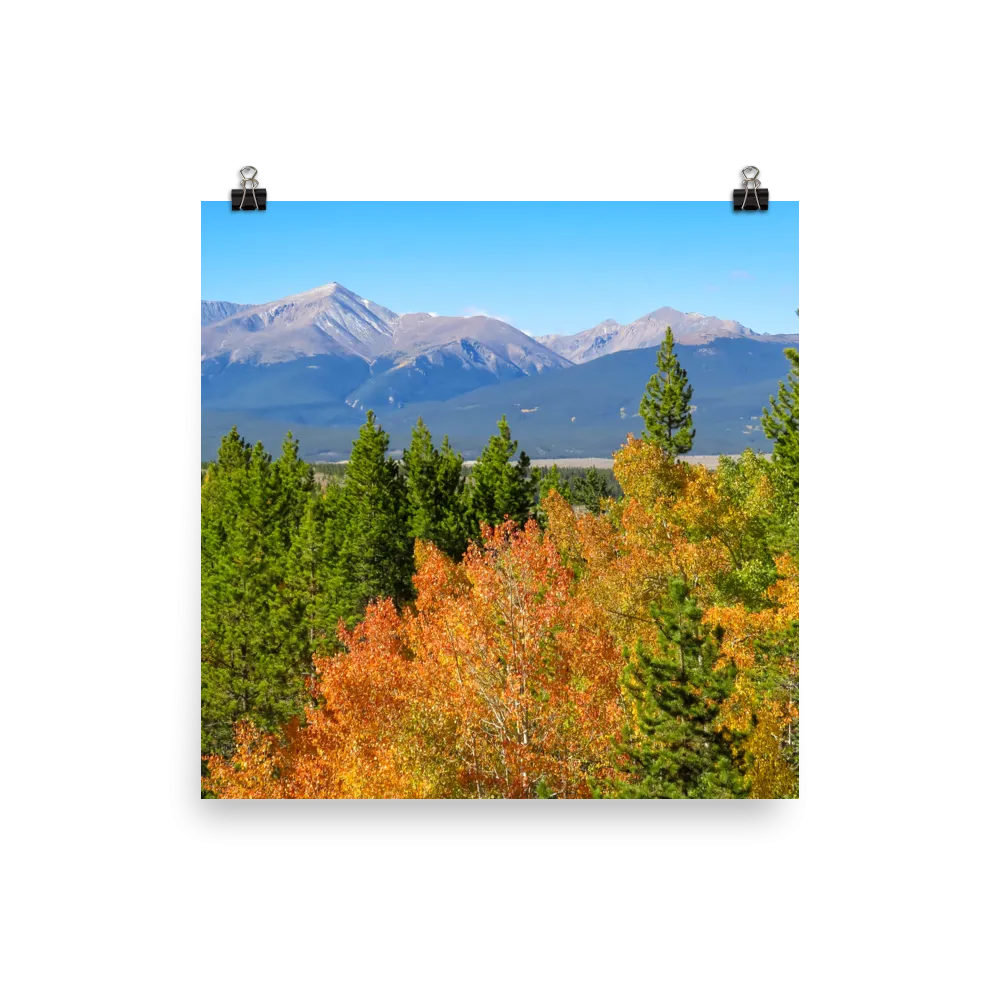 Mount Elbert at 14,439 is a towering presence south of Leadville - print