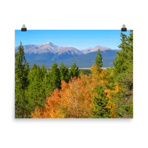 Mount Elbert at 14,439 is a towering presence south of Leadville - print