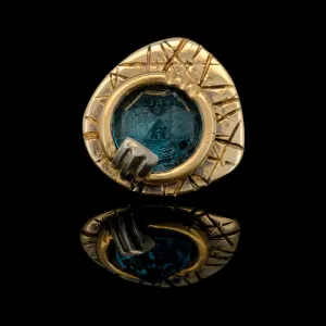 Multipass - Topaz in 14kt Yellow Gold - 14ga Threaded End