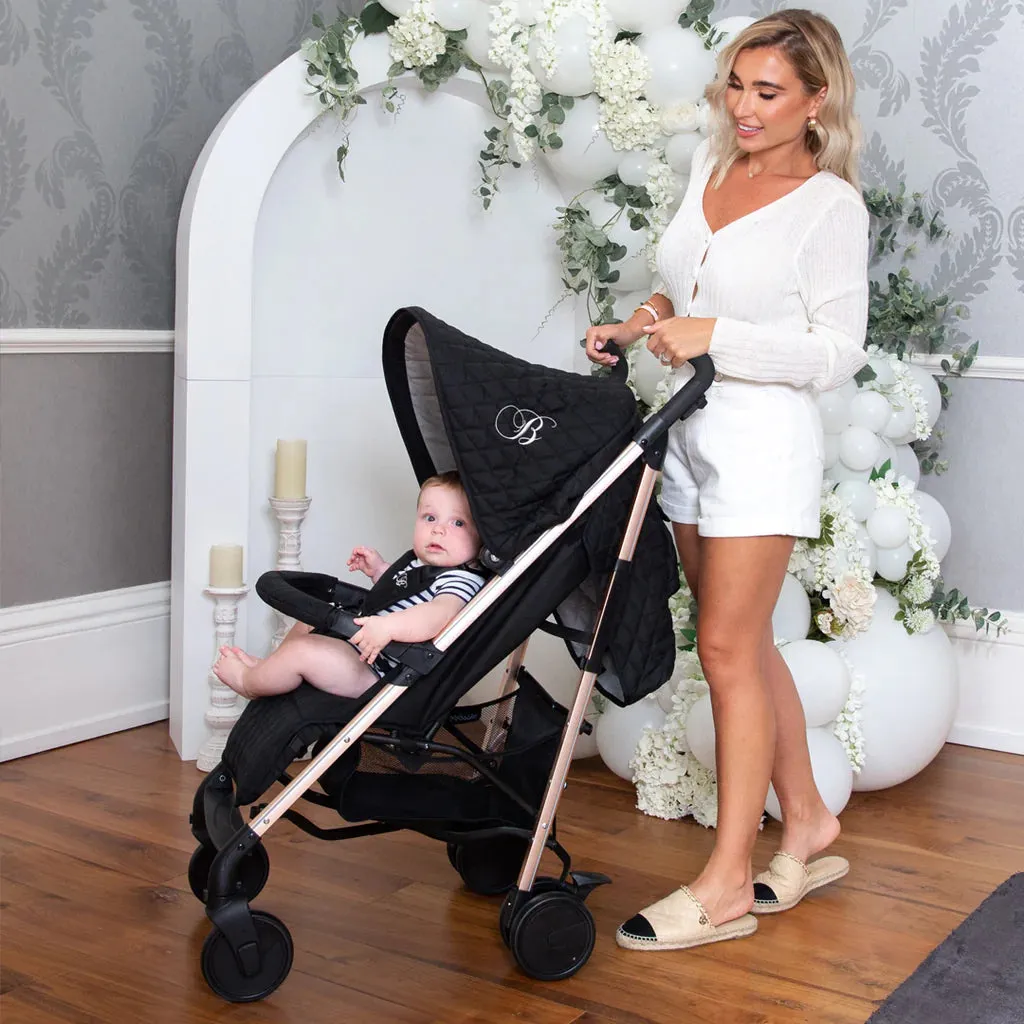 My Babiie Billie Faiers Quilted Black Stroller