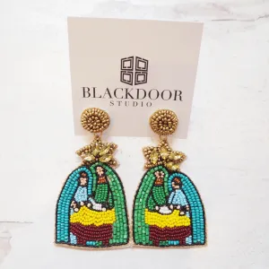 Nativity Beaded Earrings