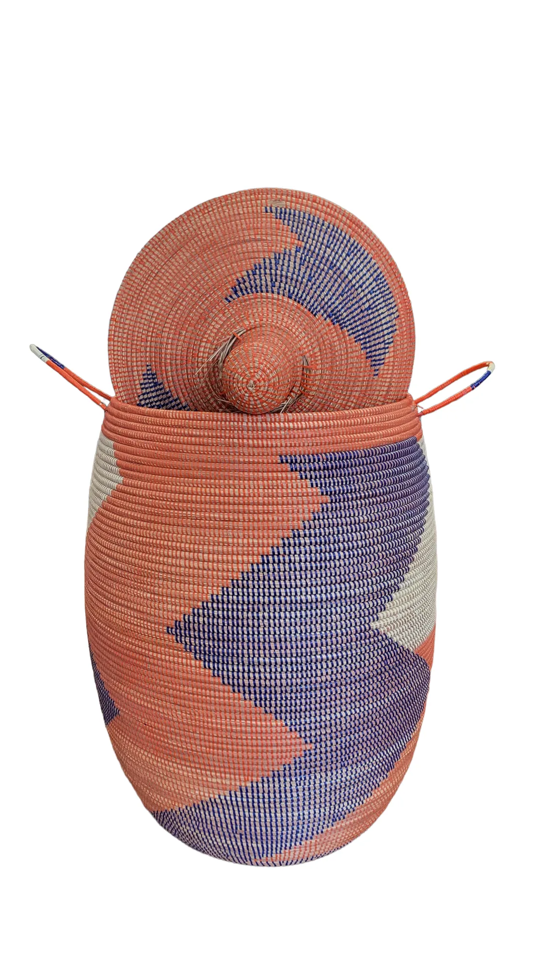 Natural Woven Senegalese Storage Hamper Basket | Geri's Bluffing Boutique