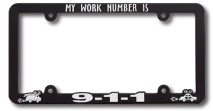 New Jersey High View Raised Copy Plastic License Plate Frame