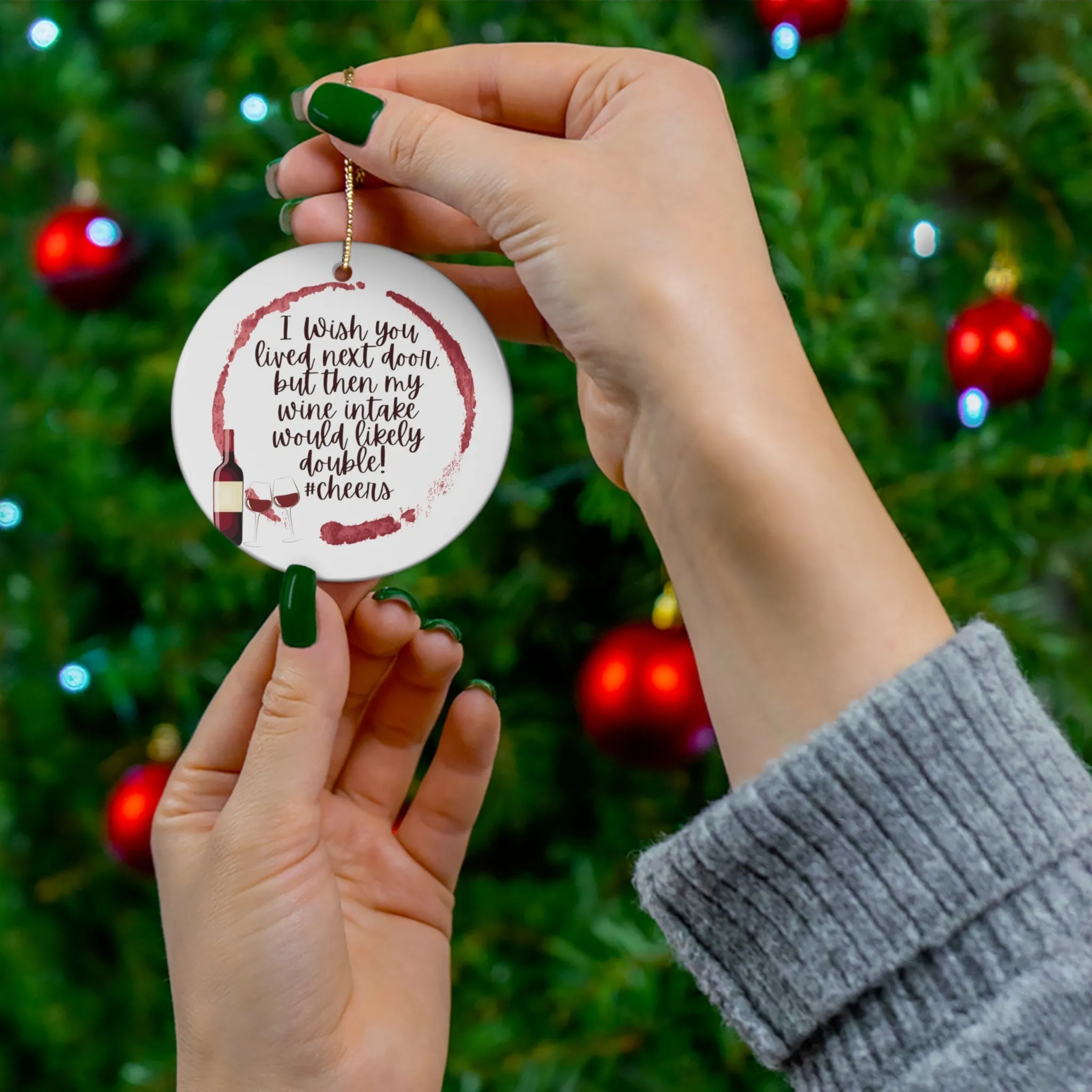 Next Door Wine Partner Ornament
