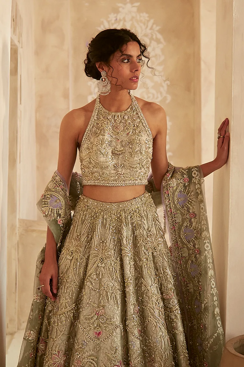 NILE MIST | Suffuse Aab-e-Zar Luxury Wedding Collection 2020 | Unsttiched Embroidered Embelished Bridal Suits