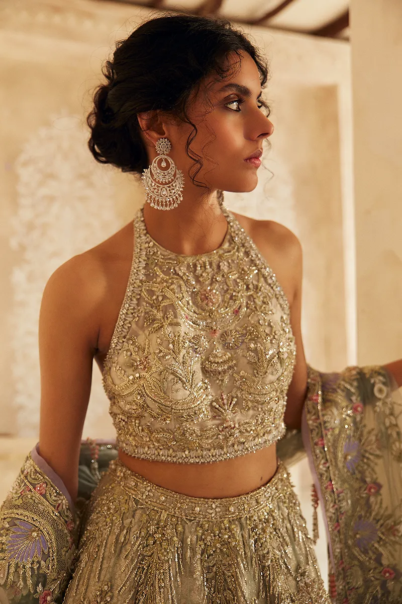 NILE MIST | Suffuse Aab-e-Zar Luxury Wedding Collection 2020 | Unsttiched Embroidered Embelished Bridal Suits