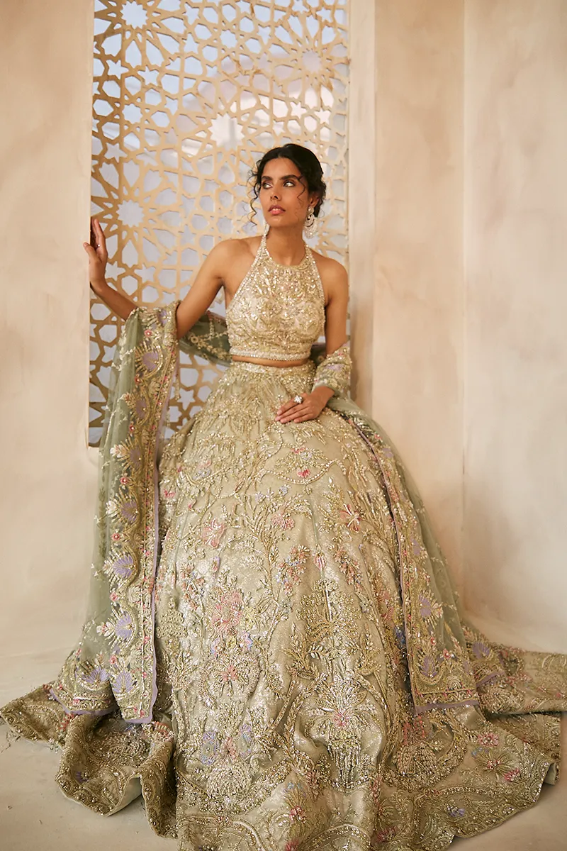 NILE MIST | Suffuse Aab-e-Zar Luxury Wedding Collection 2020 | Unsttiched Embroidered Embelished Bridal Suits