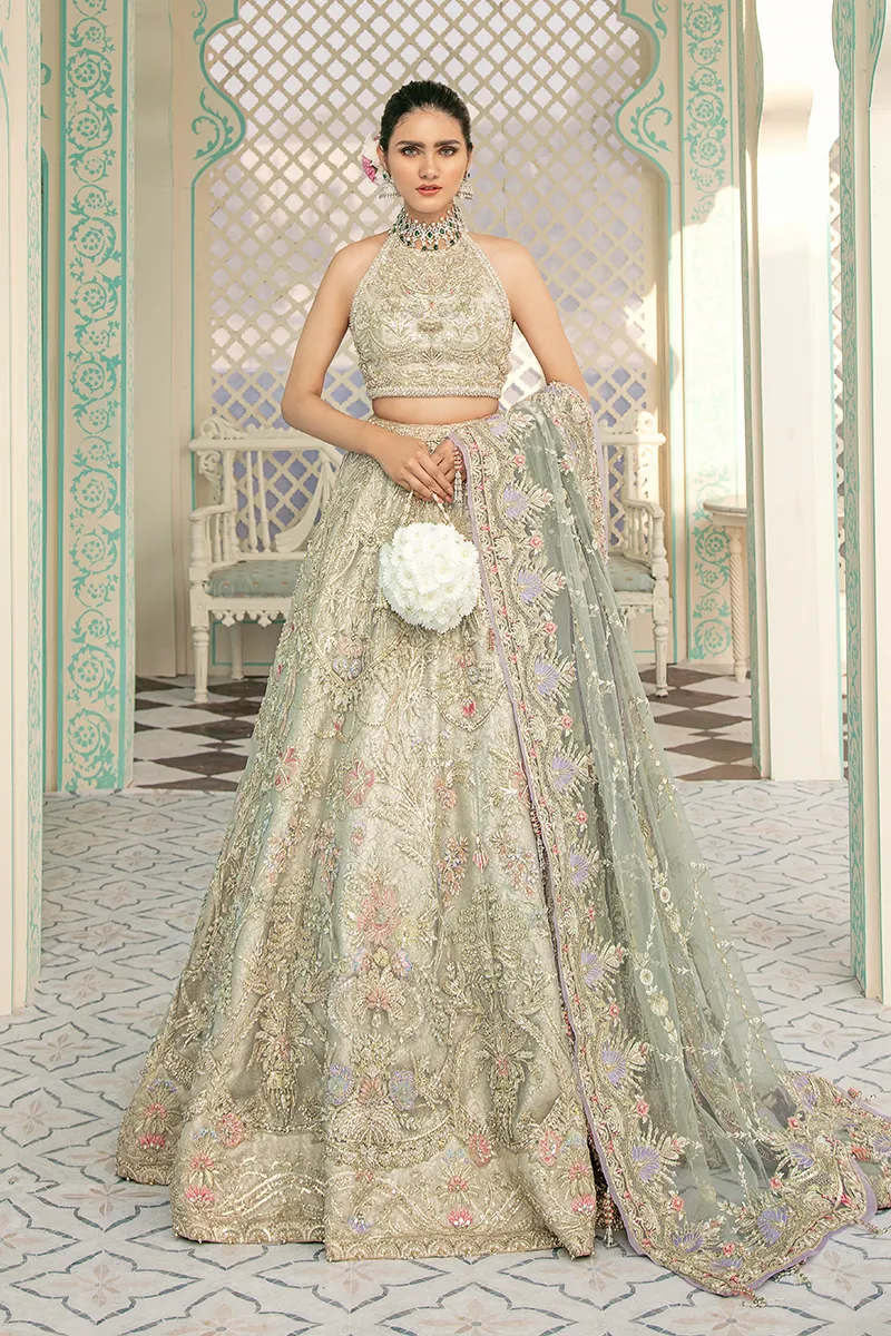 NILE MIST | Suffuse Aab-e-Zar Luxury Wedding Collection 2020 | Unsttiched Embroidered Embelished Bridal Suits