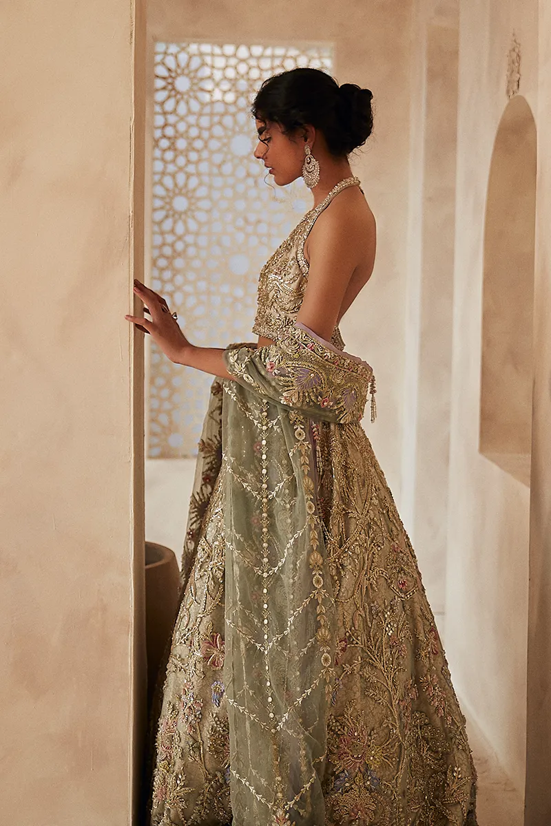 NILE MIST | Suffuse Aab-e-Zar Luxury Wedding Collection 2020 | Unsttiched Embroidered Embelished Bridal Suits
