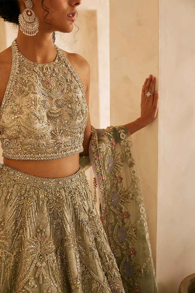 NILE MIST | Suffuse Aab-e-Zar Luxury Wedding Collection 2020 | Unsttiched Embroidered Embelished Bridal Suits