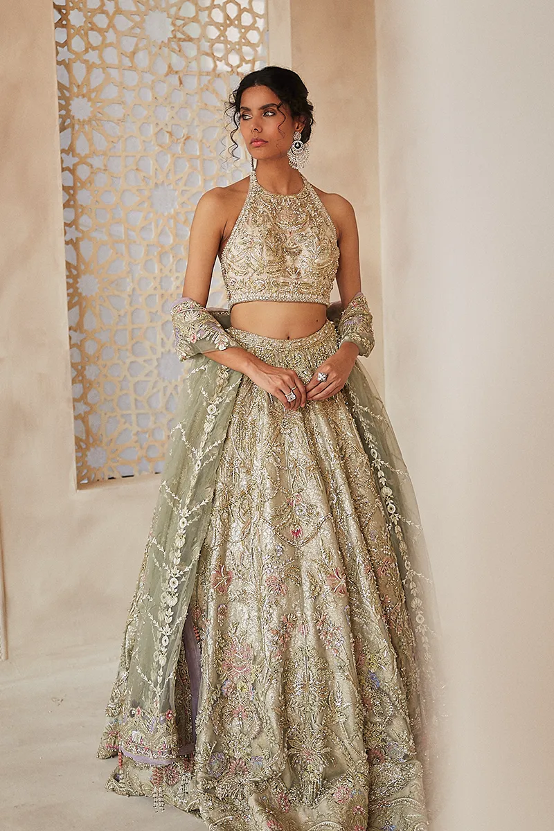 NILE MIST | Suffuse Aab-e-Zar Luxury Wedding Collection 2020 | Unsttiched Embroidered Embelished Bridal Suits