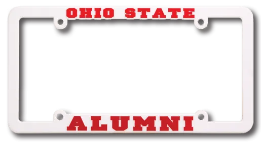 Ohio High High View Raised Copy Plastic License Plate Frame