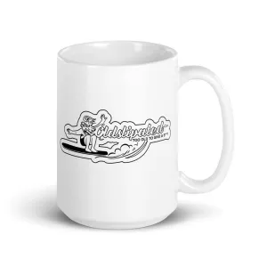 OLDSTIPATED Too Old To Give A Sh***! white glossy mug
