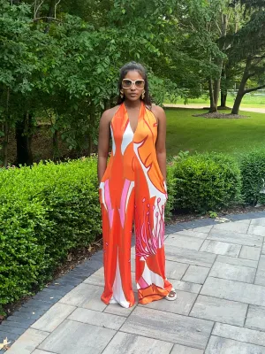 Orange You Cute Jumpsuit