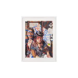 Oscar Yi Hou, Sayonara, Suzie Wongs, aka: Out the Opium Den, 2022 - Artist Proof Three; Hand-Embellished, Signed, and Numbered Limited Edition Print