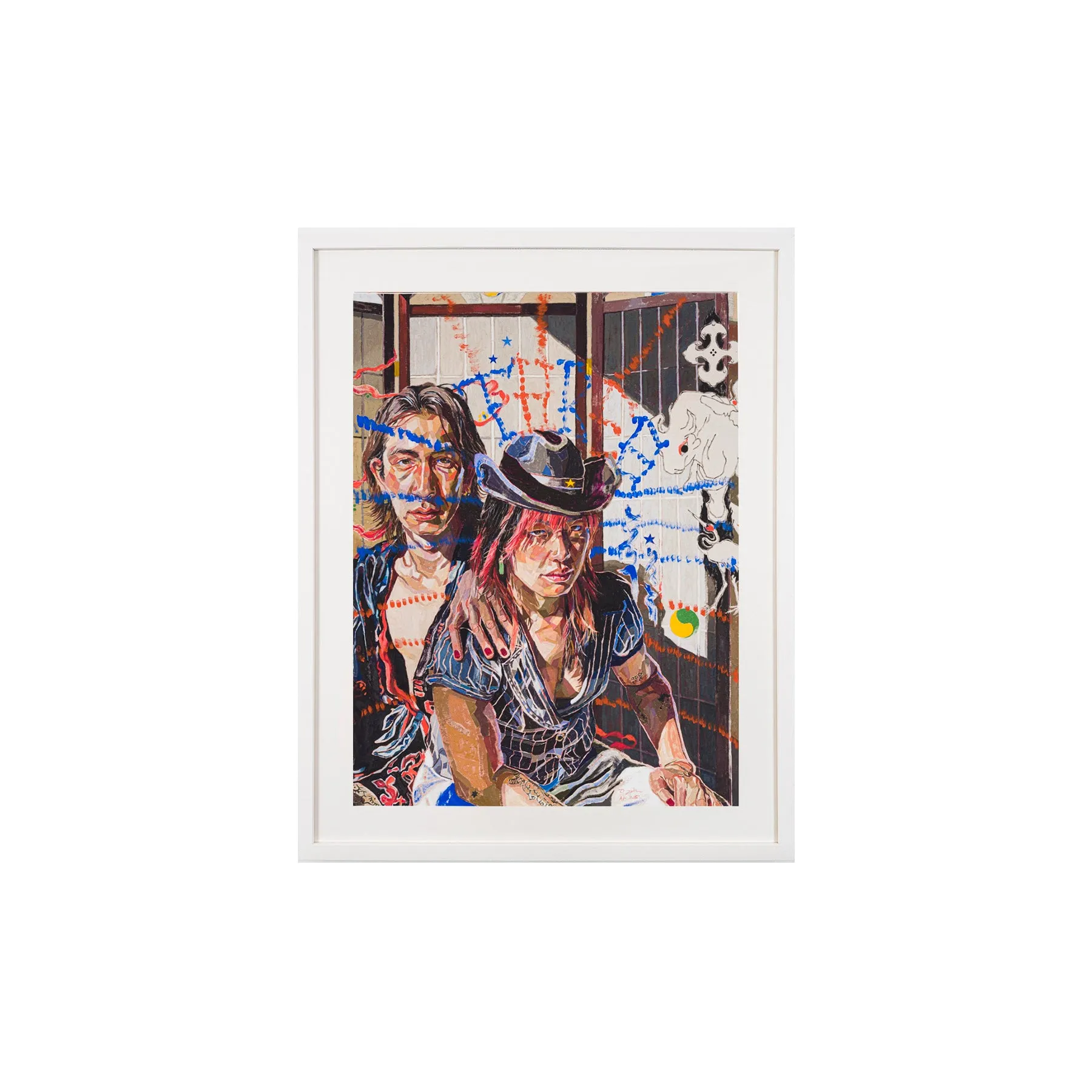 Oscar Yi Hou, Sayonara, Suzie Wongs, aka: Out the Opium Den, 2022 - Artist Proof Three; Hand-Embellished, Signed, and Numbered Limited Edition Print
