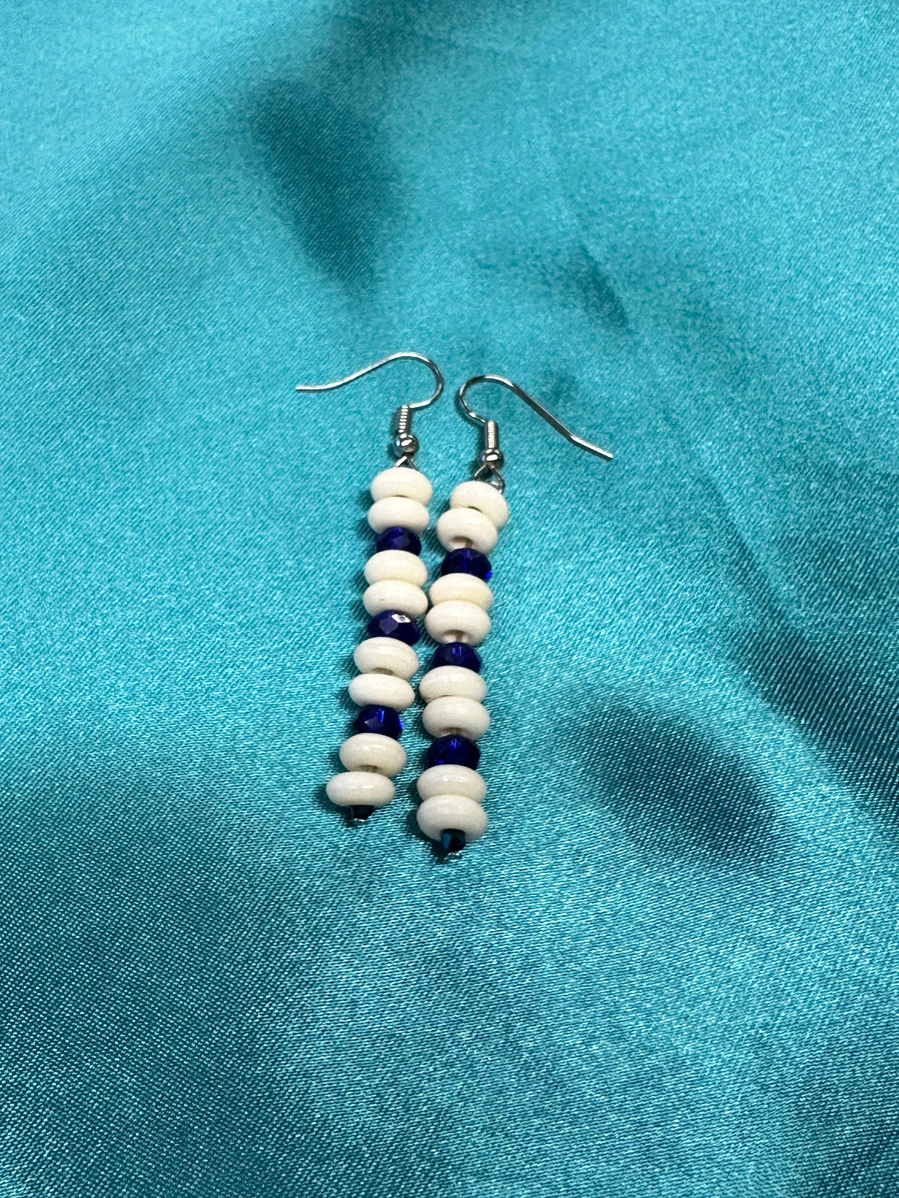 Ossein & Glass Bead Dangles