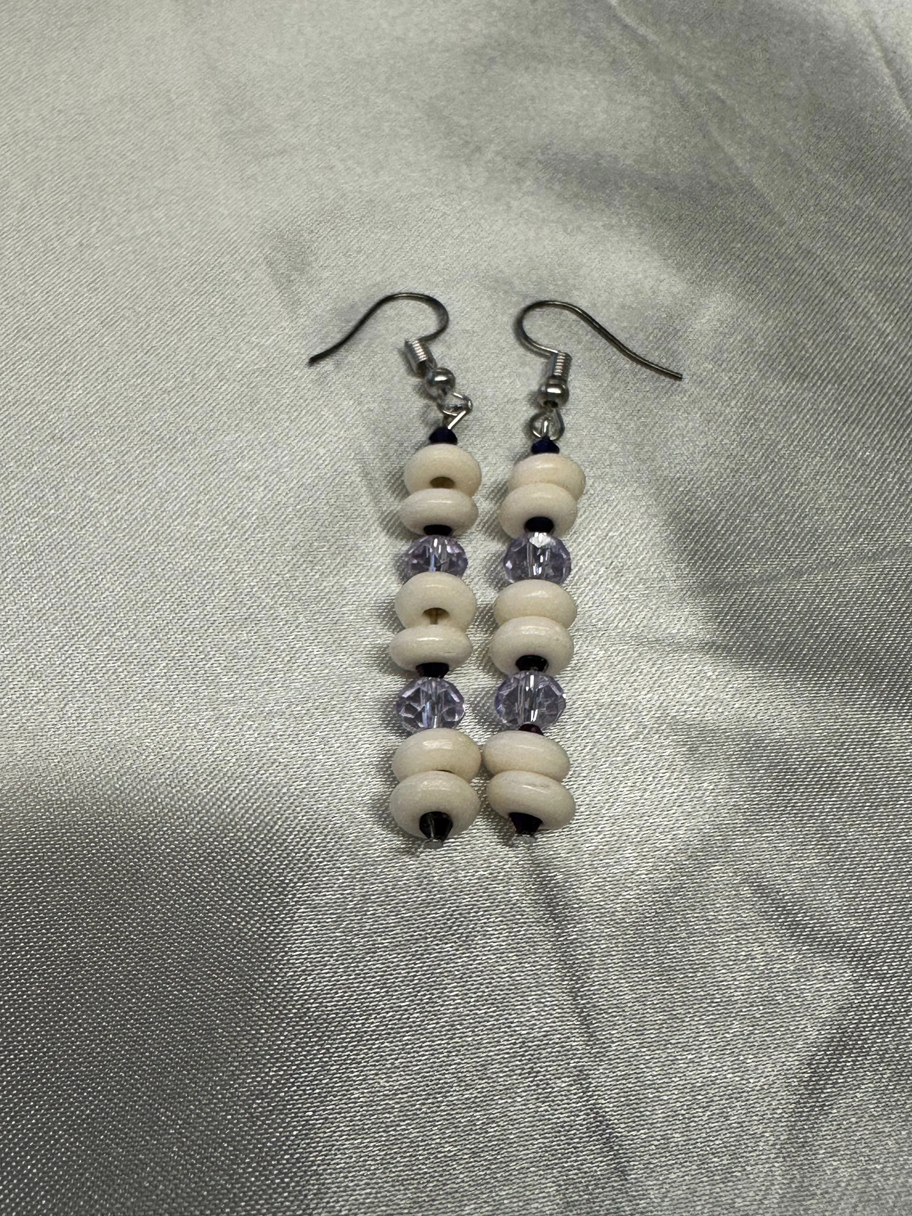 Ossein & Glass Bead Dangles