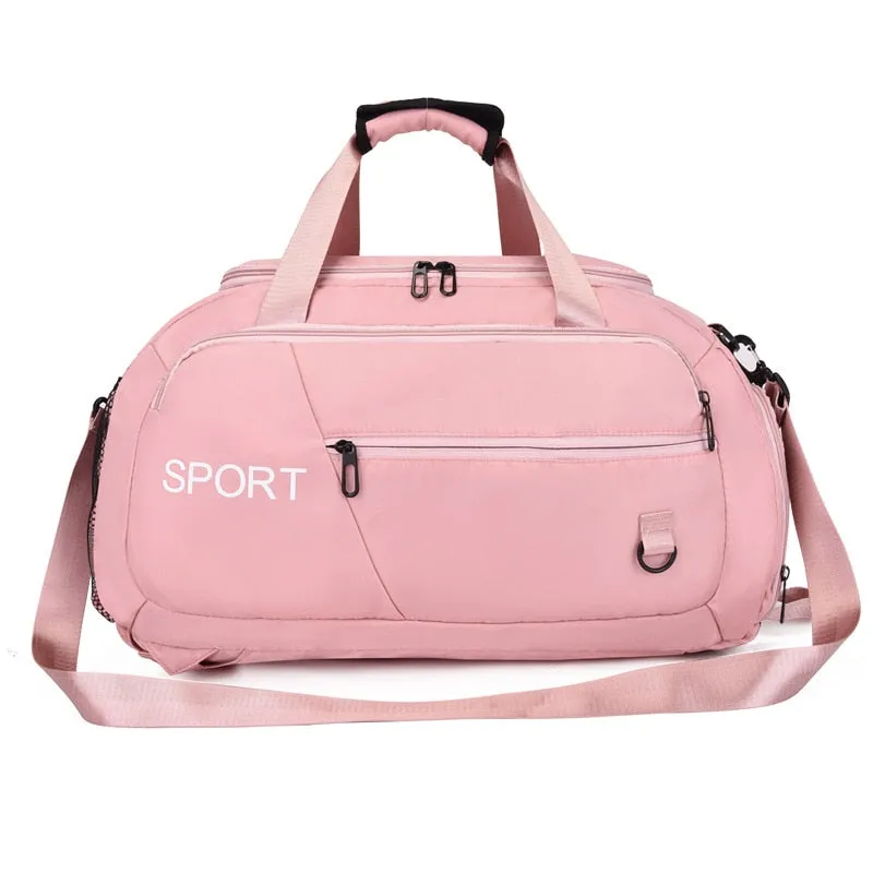 Oversized Gym Bag Travel Bag Duffel Backpack, Black/Blue/Gray/Green/Pink