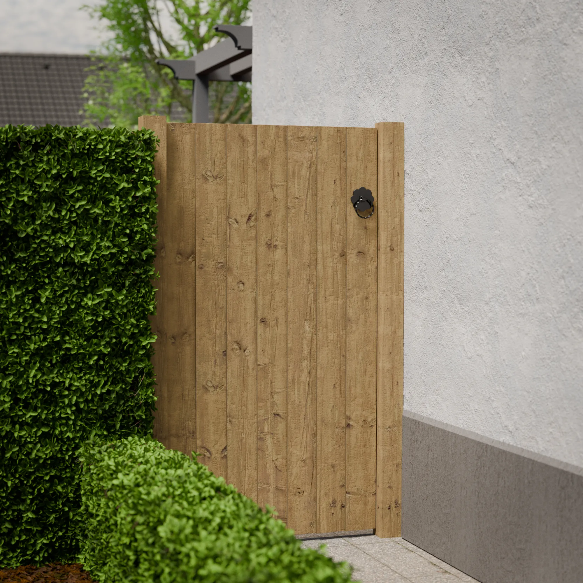 Padstow Wooden Garden Featheredge Gate (0.9m High)