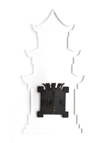 Pagoda Sconce, Clear Acrylic