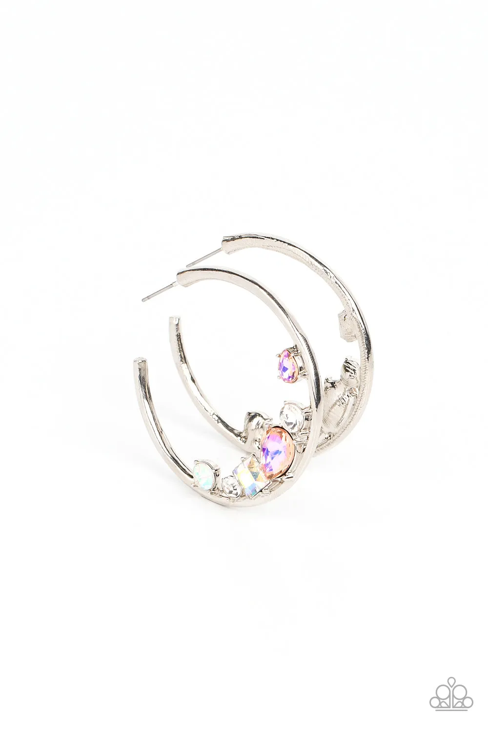 Paparazzi Attractive Allure - Orange Hoop Earrings