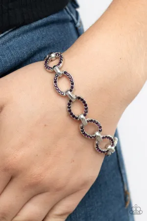 Paparazzi - Date Night Debonair - Purple Bracelet