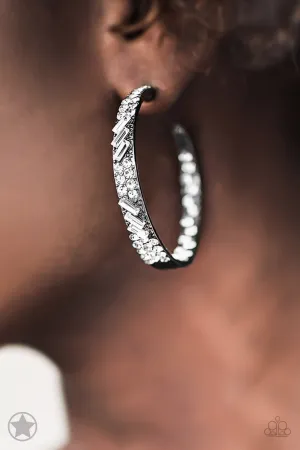 Paparazzi - GLITZY By Association - Gunmetal Earrings